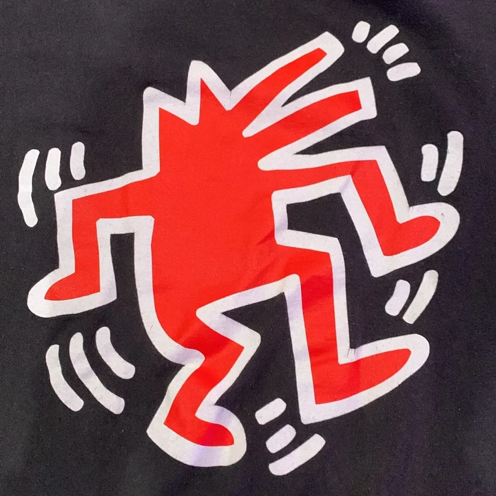 Keith haring, black, large logo on front, medium - Picture 3 of 3